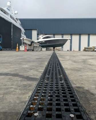 Thundaflo at Orams Marine G900 Ductile Iron Grate and Stainless Frame and Channel 